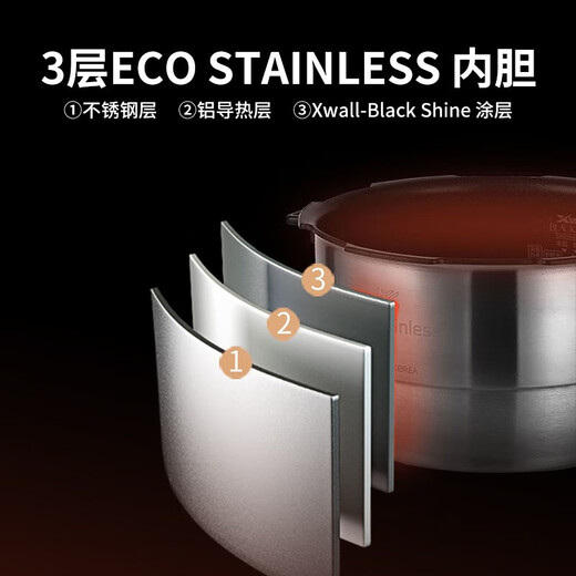 福库（CUCKOO） 小白贝电饭煲韩国原装进口智能语音煲2.0倍高压IH电磁加热智能预约多功能电饭锅 上新CRP-CHP1050FW（2-10人） 5L