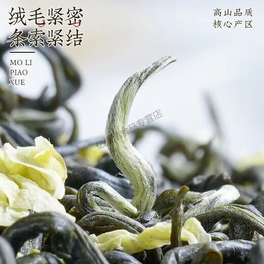 Valerui Snow Top Contains Green Jasmine Piaoxue 2023 New Tea Strong Fragrance Sichuan Style Famous Mountain Piaoxue Jasmine Tea Jasmine Piaoxue 516g Famous Mountain Good Tea