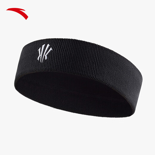 Anta (Anta) [Kyrie Irving gleicher Stil] Sportstirnband, Männer und Frauen Fitness -Übungs -Ballschutz Training Running Stirnband, schwarz - 1 Einzelgröße