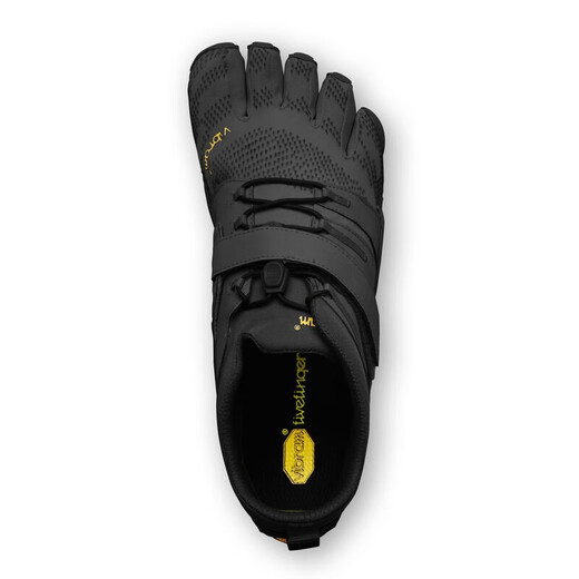 Vibram五指鞋赤足鞋深蹲举重硬拉健身鞋综合运动训练跑步鞋五趾鞋VTRAIN 黑色/黑色 42