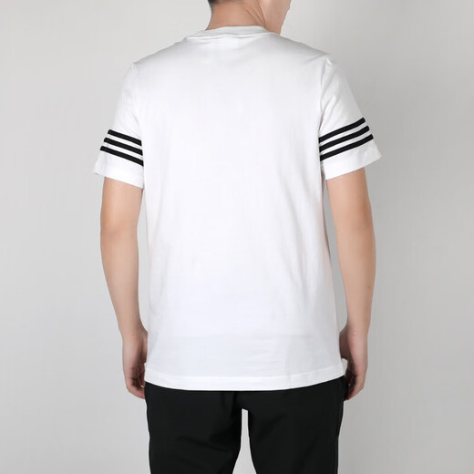 Adidas (Adidas) Clover Men's Clothing 2025 Summer NUEVA ASPERA DE SPORT Moda informal cómodo transpirable Camiseta de manga corta Camiseta Oficial FM3894 XL -58