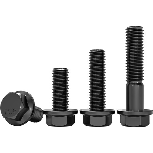 Fengji 10.9 grade flange outer hexagonal bolt GB5789 automotive auto parts screws MM6M8M10M12M14-M20 M20*60 full thread 1 flat
