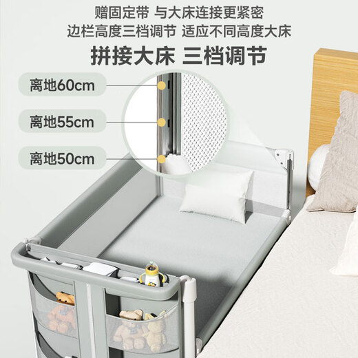 Cuna plegable Coolbaby empalmando lecho grande Multifuncional Apertura de un solo clic y cierre Cama de bebé Modelo de lujo de lima