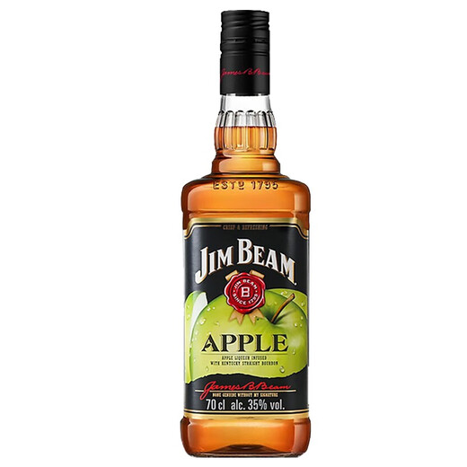 金宾波本占边威士忌力娇酒美国进口洋酒 金宾波本威士忌苹果味 700ml