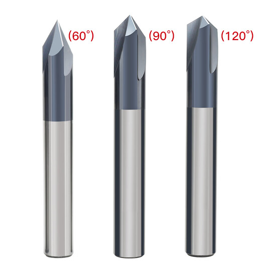Cabos 60 degree 90 degree 120 degree tungsten steel chamfering milling cutter for alloy coated steel CNC carbide 3-edge bevel edge chamfering round hole chamfering cutter tool 6*50*90 (for steel)