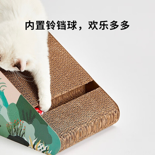 Xiaopei trapezoidal cat scratching board, cat scratching board, pet cat, cat scratching bed, cat sofa, cat nest, corrugated paper, cat claw grinding toy