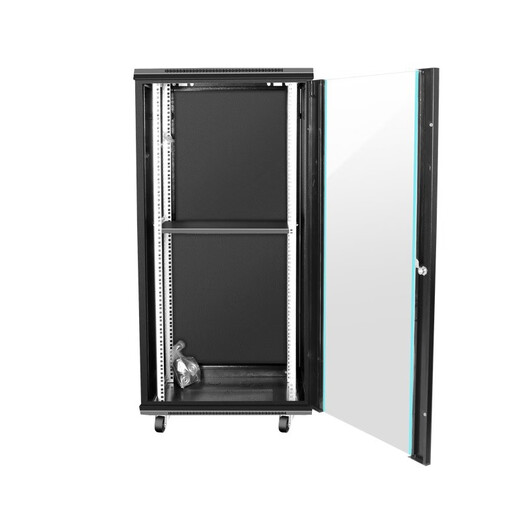 Tuteng W65/66 Netzwerkschrankschalter Router 6U/9U/12U/15U22U0,3 Meter 0,45 Meter 0,6 Meter W6622 Schwarzes Glas Tür 600*600*1200