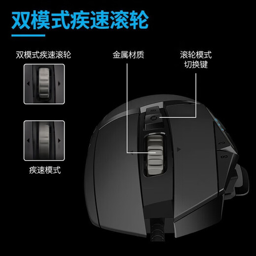 罗技（Logitech）K845有线游戏键盘 全尺寸背光机械键盘  G502 HERO G502 x有线电竞游戏RGB鼠标 畅快游戏套装 K845茶轴+G502HERO+大桌垫