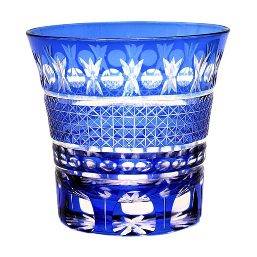 Japan imported Oriental Sasaki whiskey glass crystal glass Japanese-style Edo Kiriko home decoration red