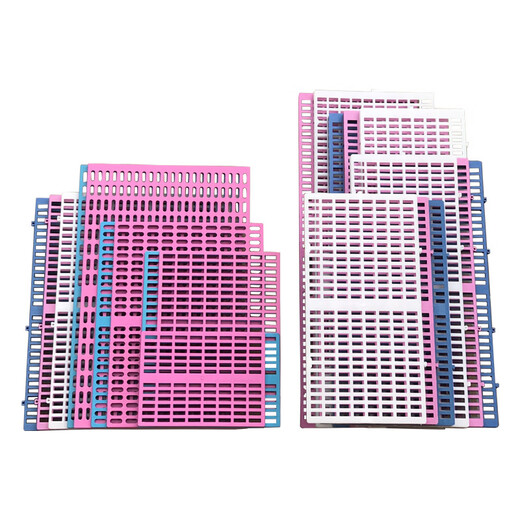 Tongrubi jaula de perros piso de piso de piso de plástico piso de plástico para mascota gato jaula de gato tablero goteo de piso de piso azul 12595 jaula con 4 piezas 90*30*3