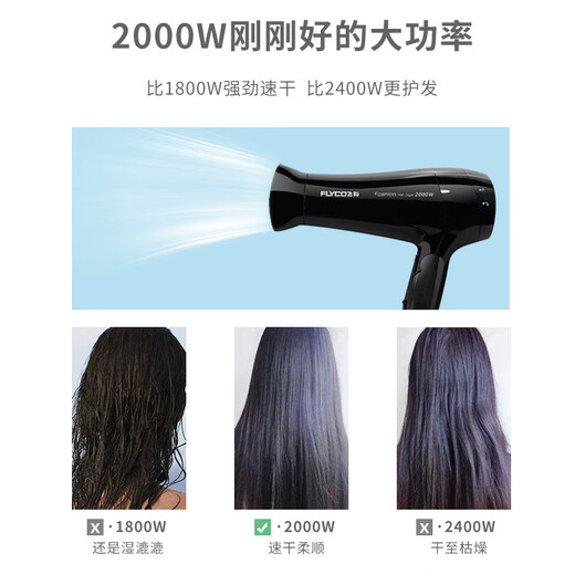 Feike Haartrockner für Haushalt Hochleistungs schnell trocknend klappbare Haartrockner Studenten Schlafsaal Hair Salon Herrenhaartrockner FEIKE FH6296 GRÜN 1800W