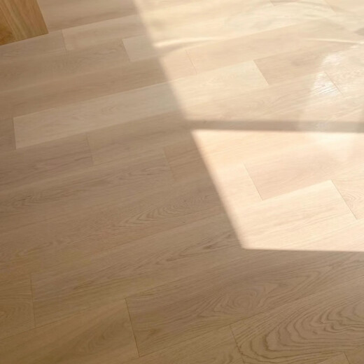 XMSJ奶油风新三层实木复合地板家用防水地暖木地板包辅材包安装 ms-9901 实木整芯14.5mm 1