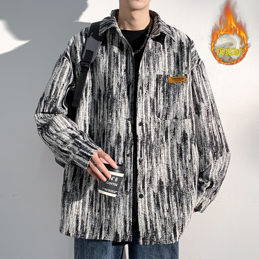 Liangzi Fatty Gran de tamaño grande Juque de mezclilla Menora y otoño Béisbol de primavera y otoño Béisbol de moda Chaqueta de mezclilla de tamaño de gran tamaño