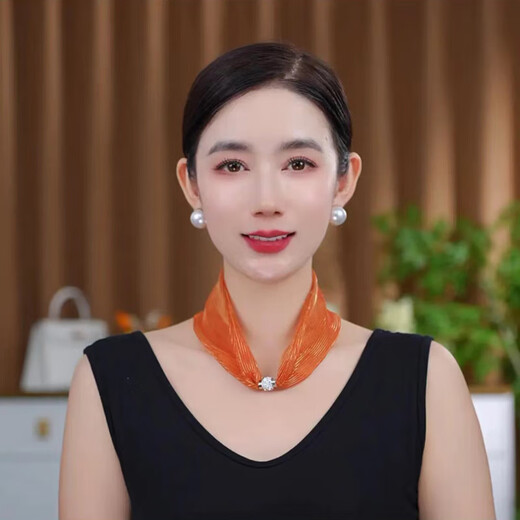 Doghc Neue modische koreanische Version mit vielseitig und vielseitig farbenfrohen halsschützenden magnetischen Schnallen Schalkette Schal einfaches Haarband 2 Leder rosa Schnalle Schal