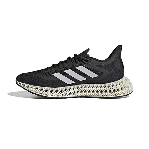 阿迪达斯 （adidas）男鞋2025新款夏季4D打印鞋跑步鞋轻便透气休闲鞋缓震舒适运动鞋 GX9249黑色骨白 42