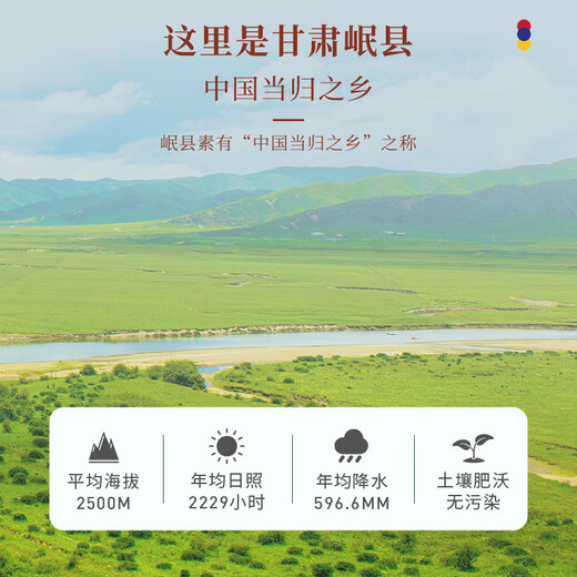 福东海 当归片100克 甘肃岷县当归切片头切黄芪枸杞苓泡水养生茶煲汤料