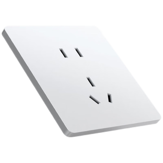 TEP International Electrician 86 concealed switch socket household large board skin-feel five-hole USB charging socket dual-control multi-control switch panel five-hole (10A) socket