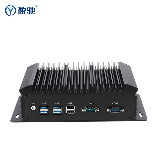 Yingchi mini industrial control host dual HDMI high-definition port dual network port dual serial port micro computer small host embedded small desktop industrial computer i5 8260U + 8G memory + 250G solid state drive