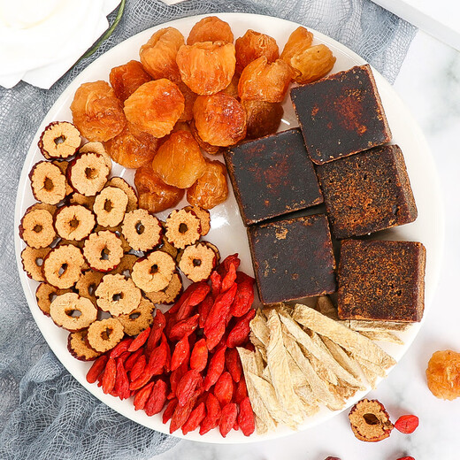 Yangyijun brauner Zucker Ingwer und Jujube Tee 600 g (40 Beutel) Große Portion nahrhafter brauner Zucker Ingwer Tee Tante Red Date Wolfberry Longan Tee