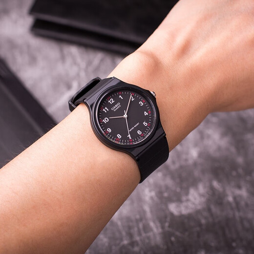 Casio watch student sports simple quartz small black watch casual pointer waterproof junior high school student watch Chinese Valentine's Day gift MQ-24-1B
