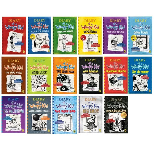 英文原版 小屁孩日记 1-17册 Diary of a Wimpy Kid（1-17）英文分级阅读章节书桥梁书  9-12岁  课外阅读