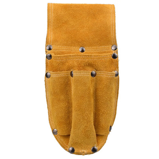 Renjuyi cowhide electrician's waist bag multi-functional repair and installation portable tool bag men's waist small pliers set tool bag 7004 super fiber upgrade model free belt