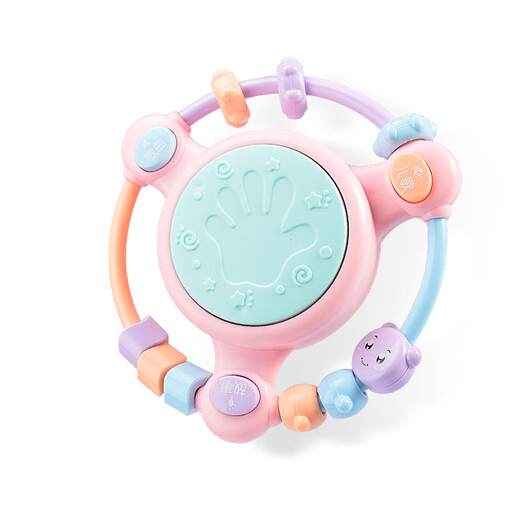 
Kenlun Baby Hand-Shaped Drum Toys Baby Music Drum Early Education Children 0-1 year old 6 months and above 36 early education Rocking Hand-Shaped Drum Pink Charging Version