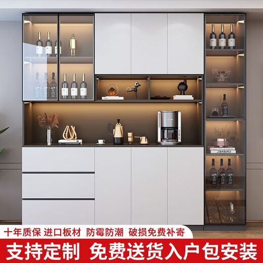 CLCEY2024新款餐边柜一体靠墙高柜餐厅储物茶水碗柜家用现代简约客厅收 主图款 款式140长送货入户+安装