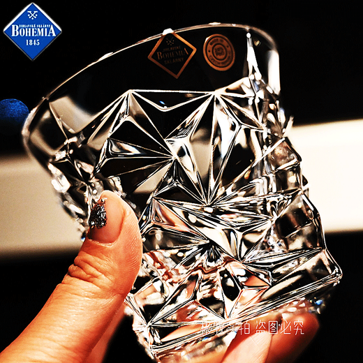 BOHEMIA Czech imported BOHEMIA crystal glass whiskey spirit cup foreign wine cup juice cup creative beer cup Ice Age original import