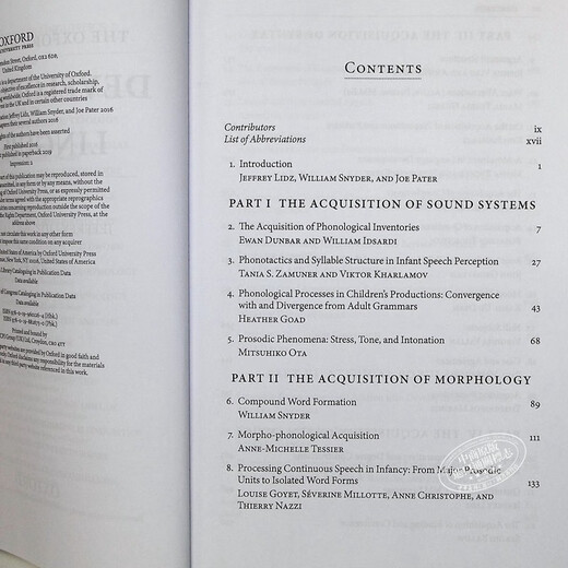 Lingüística del desarrollo Versión original en inglés Oxford Handbook of Developmental Linguistics Jeffrey Lidz