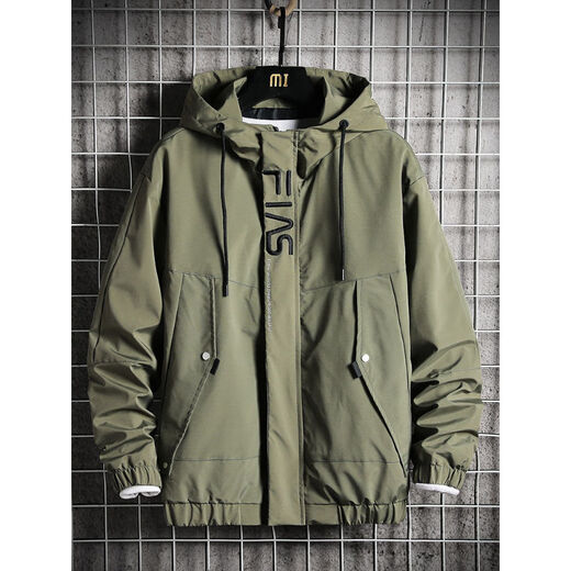 Yun Yun Jacket Men's Spring and Autumn New Japanese Fashion Casual Tops Youth Workwear Autumn and Winter Jackets Men's Trendy Brand Clothes LGL1992 Black XL