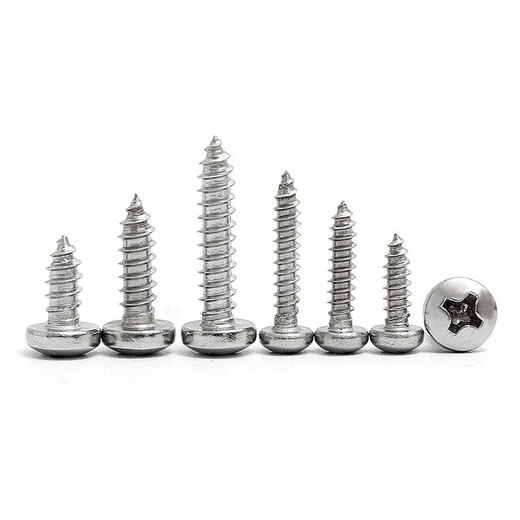Jinggong 304 stainless steel pan head self-tapping screws, round head self-tapping screws, semi-round head wood screws, 30% off, 100 pieces, M2.9 x22mm