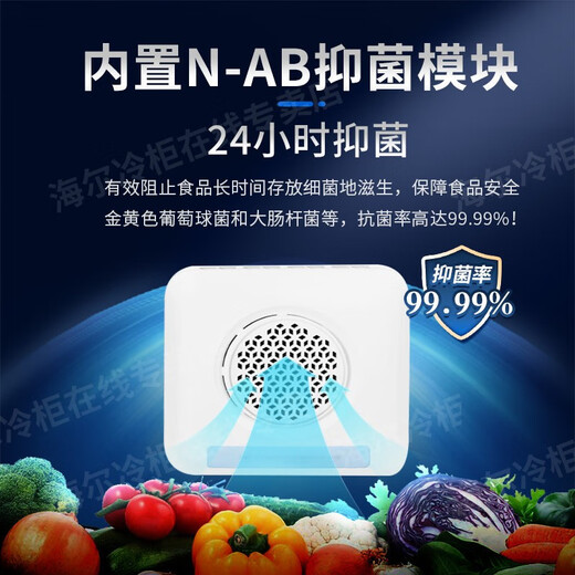 Haier commercial refrigerator four-door freezer large-capacity stainless steel vertical refrigeration and fresh-keeping cabinet freezer and quick-freezer kitchen hotel kitchen high-end refrigerator high-end air circulation model first-class energy efficiency four-door dual temperature 980 liters