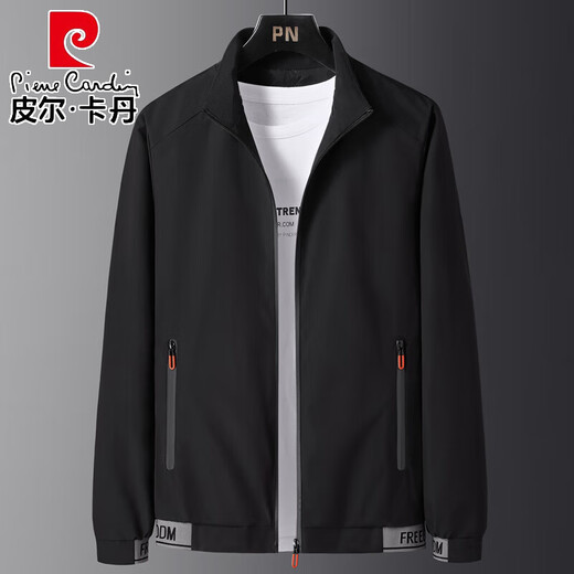 皮尔卡丹（pierre cardin）秋季2024年新款男士立领夹克韩版修身潮流户外男装时尚休闲外套 DUS-838灰色 L 105-120斤