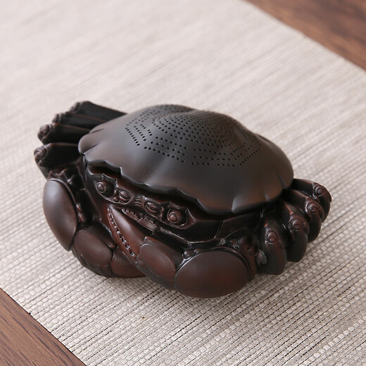 Tea Xiao'er Tea Leaking Tea Filter Tea Filter Tea Strainer Purple Pottery Crab Tea Pet Ornament Boutique Can Keep Tea Set Accessories Cover Purple Pottery Crab (Wind Fortune General)