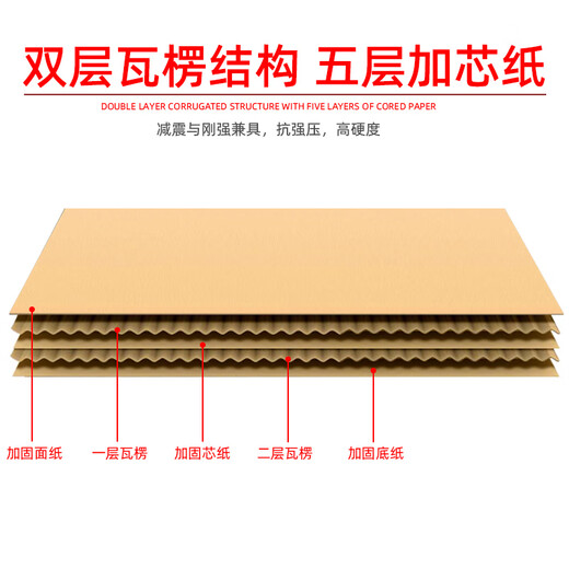 Renjuyi ultra-large capacity carton heavy equipment machinery packaging logistics industry seven-layer AAA shipping export turnover box five-layer cattle card 7MM load-bearing 120kg medium size 50 long