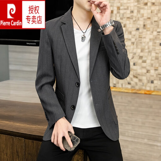 Pier Cardin printemps et automne imitation Suit en laine Veste pour hommes épaissie de style coréen occidental veste mince de corps à la mode
