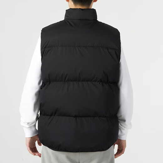 耐克（NIKE）棉马甲外套男士冬季新款运动服加厚保暖立领棉服背心夹克 FB7374-010黑色偏大 S