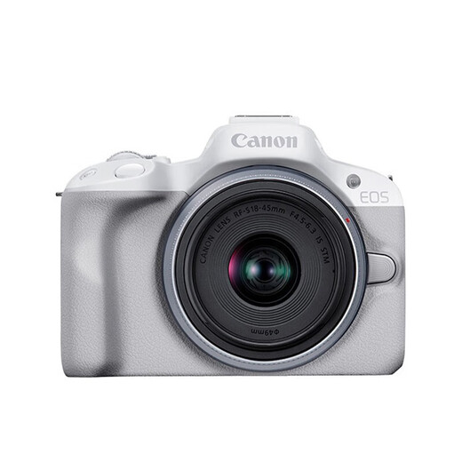 佳能（Canon）EOS R50微单相机小巧便携 佳能r50国行 Vlog拍摄日常记录 4K视频美颜相机 EOS R50白色套机（RF-S18-45) 入门基础套餐一【含入门基础配件等 送699大礼包