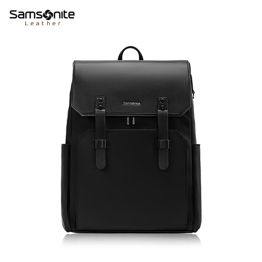 新秀丽（Samsonite）双肩包电脑包15.6英寸男女牛皮革背包大容量出差旅行包NV0*003