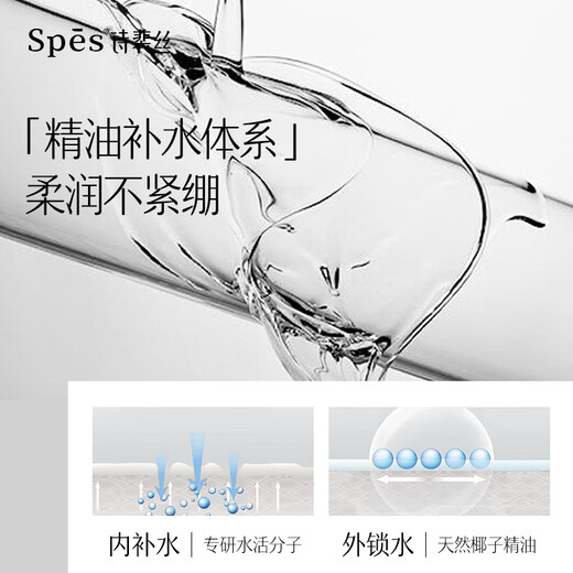 Spess-SiPei Sea Salt Hyaluronic Acid Oil Control Shampoo 500ml + Essential Oil Fragrance Cleansing and Moisturizing Shower Gel 500ml