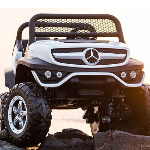 Mercedes-Benz children's electric car Unimog super large car four-wheel four-wheel drive remote control baby toy car can seat people Xingchenhao paint camouflage four-wheel drive + four-wheel shock absorber + 12V14AH + high-end spray paint