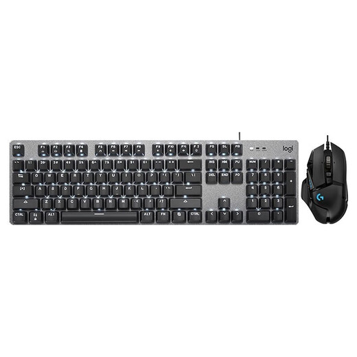 罗技（Logitech）K845有线游戏键盘 全尺寸背光机械键盘  G502 HERO G502 x有线电竞游戏RGB鼠标 畅快游戏套装 K845茶轴+G502HERO+大桌垫