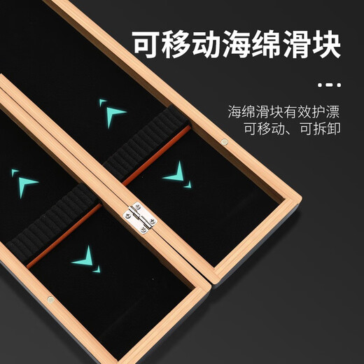Folk artist Paulownia float box float storage box solid wood fish float box main line box extended wooden box fishing gear and fishing supplies Dragonfly style 65CM Paulownia float box