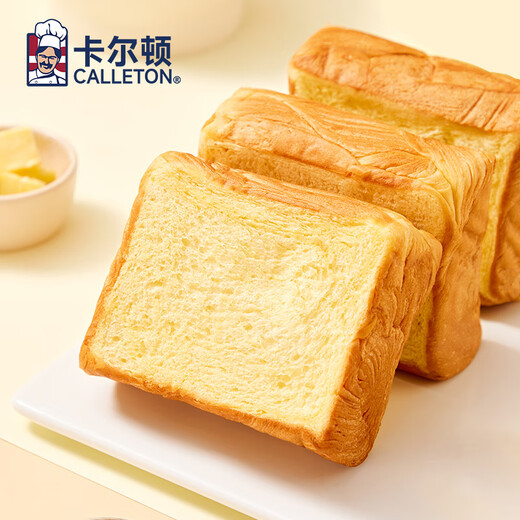卡尔顿（Calleton）厚切牛乳黄油吐司早餐面包糕点心下午茶休闲零食超一斤600g