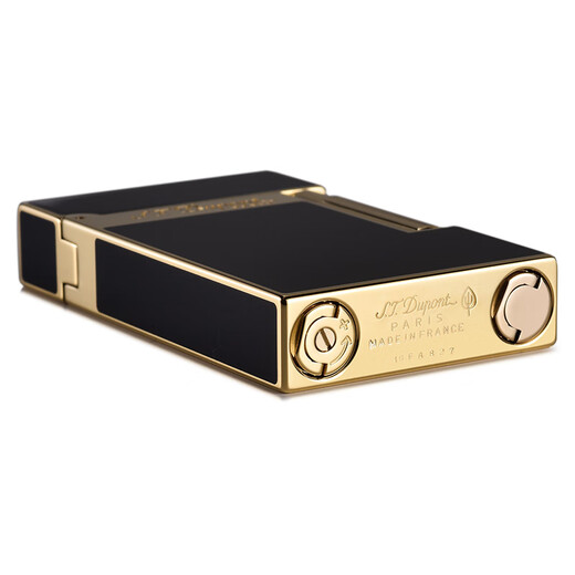 S.T.Dupont French Dupont lighter Ligne2 Chinese lacquer loudspeaker lighter as a birthday gift for your boyfriend, black gold-plated 16884