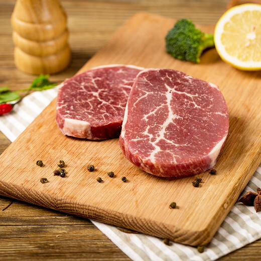 天谱乐食澳洲和牛M3/4日式原切牛排200g（2片) 谷饲360天嫩肩小米龙牛肉