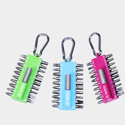 Bosch electric screwdriver bit set 21-piece rainbow magic button portable cross-hexagonal plum blossom electric drill bit set 21-piece rainbow magic button bit set blue