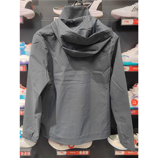 
Li Ning men's sports windbreaker 2023 autumn versatile and comfortable windproof casual hooded jacket AFDT753 gray-green AFDT753-2 M