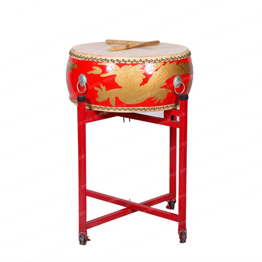 12/14/16/18/20/24 inch Cowhide drums and drums adult children's dance drums teacher's rhythm of red drums in class 16 inch red drums + drum sticks + drum stand